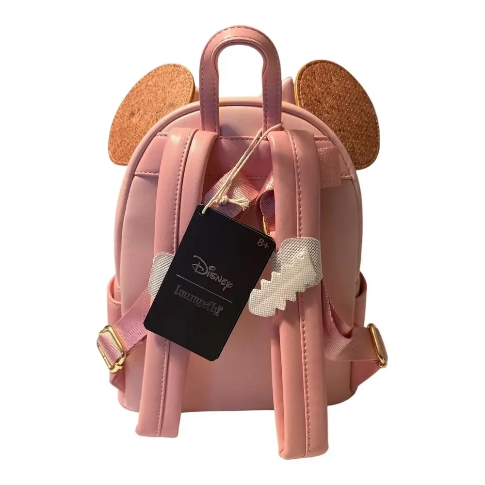Loungefly Disney Minnie Mouse Corkboard Pin Pink Mini Backpack NWT